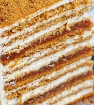 Медовик з карамеллю